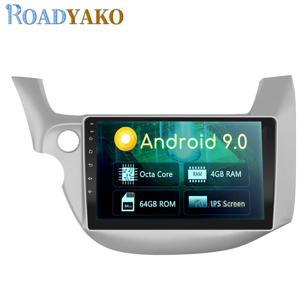 Автомобильный радиоприемник на Android с GPS-навигацией 10 1 дюйма для Honda Fit 2008-2013