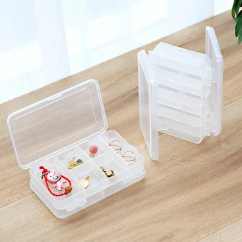 Clear Plastic Sundries Storage Boxes Double Layer 10 Grid Jewelry Packing Box Portable Table Organizer Case
Clear Plastic Sundries Storage Boxes Double Layer 10 Grid Jewelry Packing Box Portable Table Organizer Case