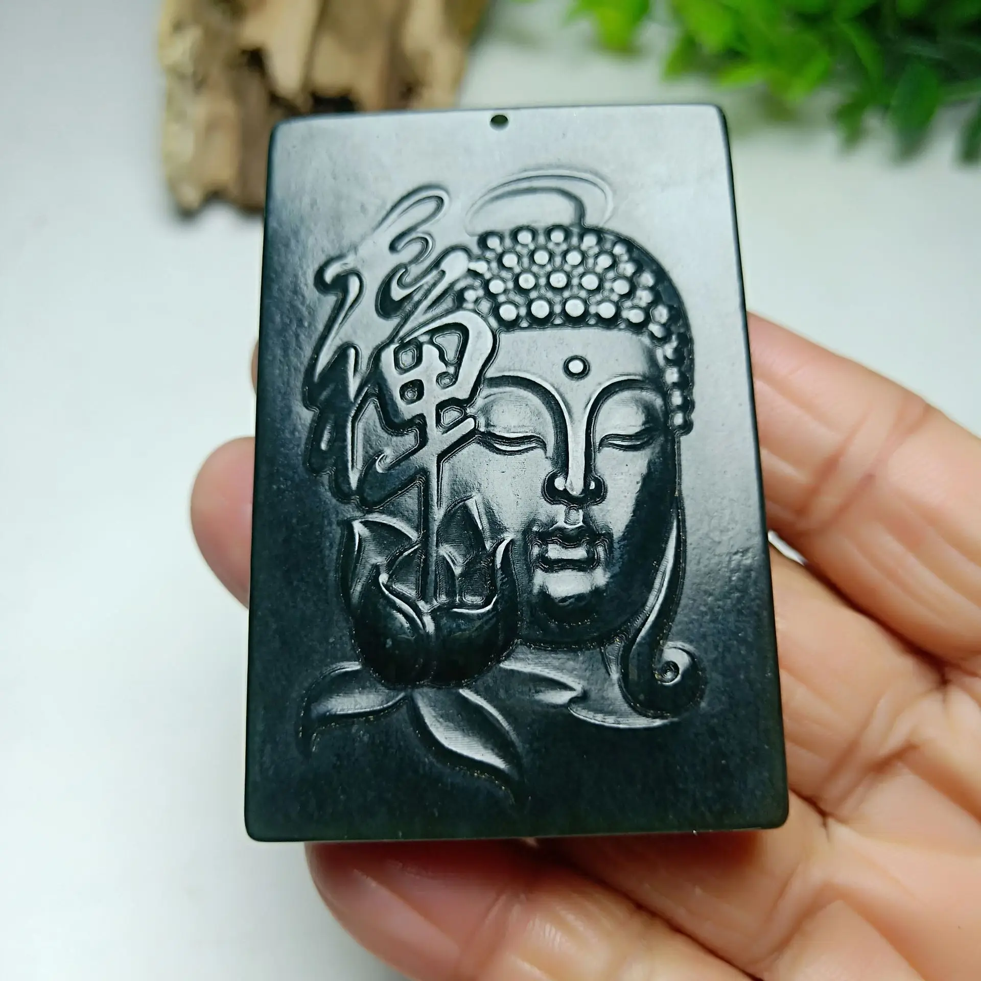 

Jewelry Xinjiang Hotan jade cicada lotus Buddha Pendant men and women's model monkey hanging pieces