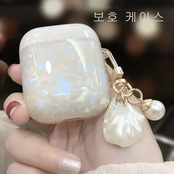 3D cute Lovely Glossy shell metal Keychain silicone Headphone Earphone case for Apple airpods 1 2 pro Wireless Headset cover 
3D cute Lovely Glossy shell metal Keychain silicone Headphone Earphone case for Apple airpods 1 2 pro Wireless Headset cover