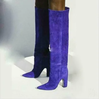 Women's Side Zip Suede Knee High Heels Boots Thigh Pointy Toe Shoes Western Luxury Plus Size 3Colors New
Women's Side Zip Suede Knee High Heels Boots Thigh Pointy Toe Shoes Western Luxury Plus Size 3Colors New