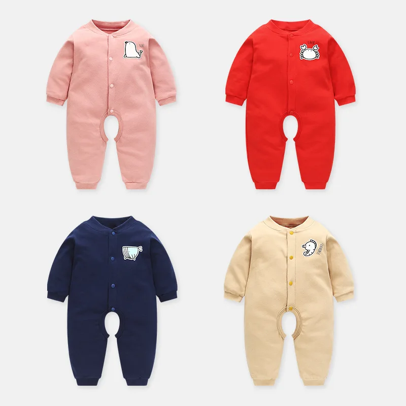 0-3M Neonatal Full-Sleeve100% Cotton Front Double-Breasted Infant Conjoined Open Crotch Clothe Crawling Cloth Autumn Winter New
0-3M Neonatal Full-Sleeve100% Cotton Front Double-Breasted Infant Conjoined Open Crotch Clothe Crawling Cloth Autumn Winter New