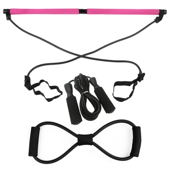 Portable Bar Kit Muscle Toning Bar with 8 Shaped Resistance Bands 2.8M Adjustable Jump Rope Home Gym Exercise Fitness Body
Portable Bar Kit Muscle Toning Bar with 8 Shaped Resistance Bands 2.8M Adjustable Jump Rope Home Gym Exercise Fitness Body