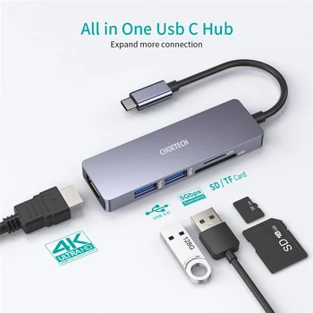 5 in 1 USB Type C Hub 4K HDMI Adapter for MacBook Pro/Air/iMac for Chromebook Pixel USB 3.0 SD TF Card Reader Adapter Hub
5 in 1 USB Type C Hub 4K HDMI Adapter for MacBook Pro/Air/iMac for Chromebook Pixel USB 3.0 SD TF Card Reader Adapter Hub