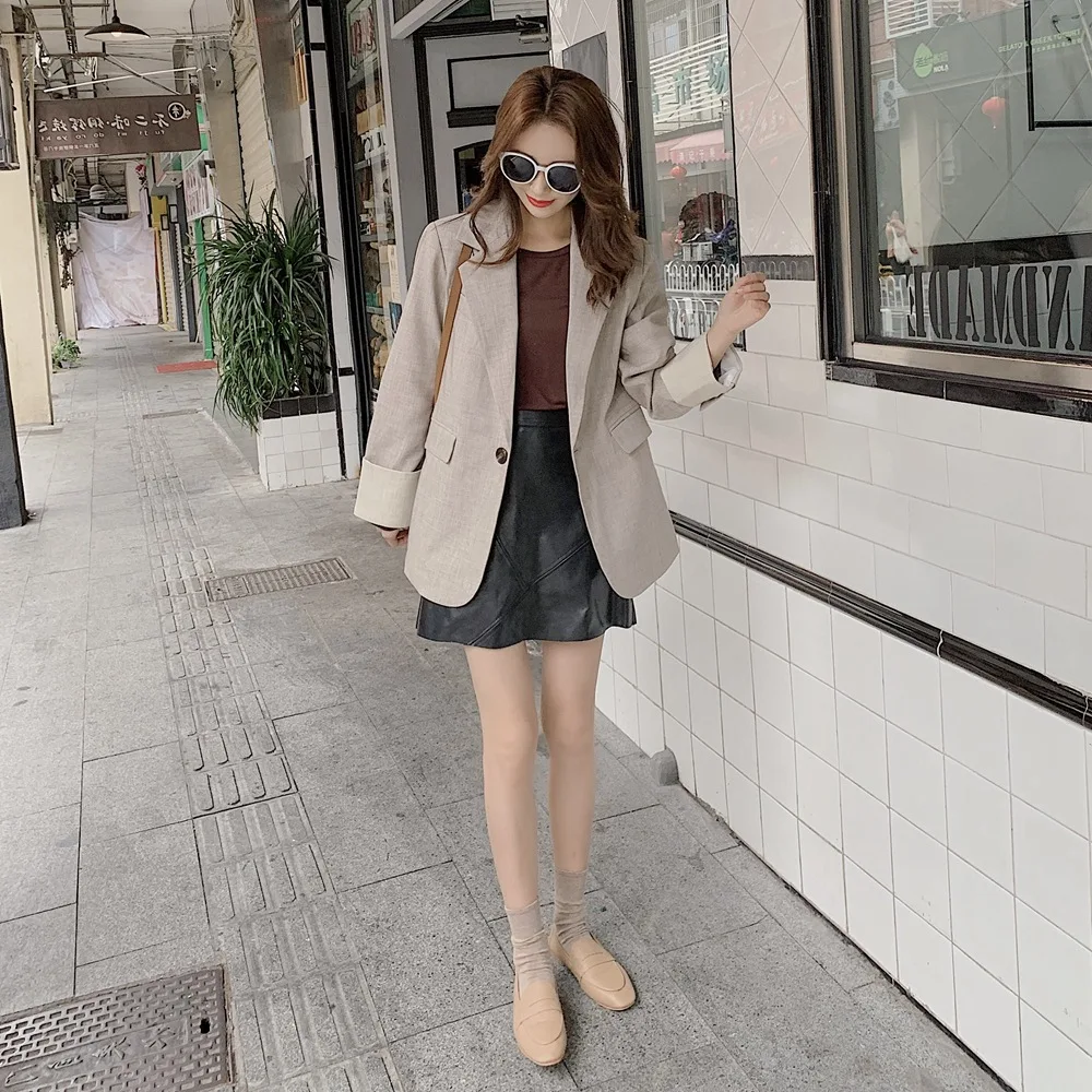Photo Shoot Korean-style One-Button Small Suit 2020 Spring New Style Fashionable WOMEN'S Dress Retro Smart Young-Style Cropped J
Photo Shoot Korean-style One-Button Small Suit 2020 Spring New Style Fashionable WOMEN'S Dress Retro Smart Young-Style Cropped J