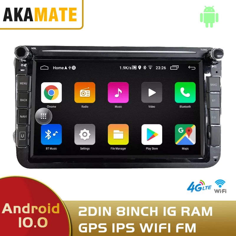 Автомобильный радиоприемник 2DIN Android 8 дюймов HD видеоплеер Bluetooth GPS Wi-Fi поддержка