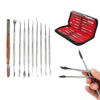 10PCS Lab Stainless Steel Kit Tooth Pick Probe Set Teeth Clean Hygiene Tools Oral Care Instrument
10PCS Lab Stainless Steel Kit Tooth Pick Probe Set Teeth Clean Hygiene Tools Oral Care Instrument