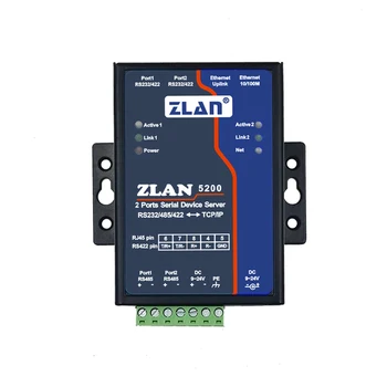 ZLAN5240 2 port RS232 RS485 RS422 to Ethernet RJ45 Converter dual serial server Switch support Modbus TCP RTU replace ZLAN5200
ZLAN5240 2 port RS232 RS485 RS422 to Ethernet RJ45 Converter dual serial server Switch support Modbus TCP RTU replace ZLAN5200