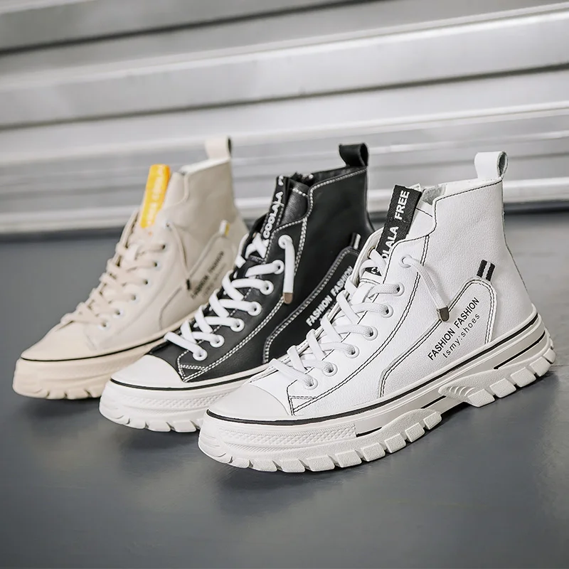 2020 New Fashion Zipper Flat Shoes Woman High Heel Platform PU Leather Boots Lace Up Women Shoes White Botas Mujer Girls
2020 New Fashion Zipper Flat Shoes Woman High Heel Platform PU Leather Boots Lace Up Women Shoes White Botas Mujer Girls