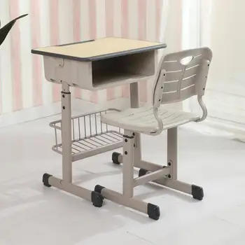 Primary school school desk and chair training remedial class lifting children's study table and chair set home writing desk
Primary school school desk and chair training remedial class lifting children's study table and chair set home writing desk