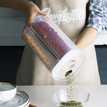 Plastic Storage Tank Cereal Dispenser Pasta Sugar Jar with Lid Large-capacity Design 4 Grid Transparent Storage Boxes Snacks
Plastic Storage Tank Cereal Dispenser Pasta Sugar Jar with Lid Large-capacity Design 4 Grid Transparent Storage Boxes Snacks