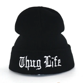 Thug Life hat letter embroidery cotton warm beanie hats for Autumn Winter flexible soft fashion beanies hip hop cap unisex
Thug Life hat letter embroidery cotton warm beanie hats for Autumn Winter flexible soft fashion beanies hip hop cap unisex