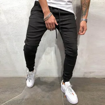 Mens Casual Fitness Bodybuilding Pocket Denim Skin Full Length Sports Pants Joggers Plus Size Streetwear pantalon homme 3XL 
Mens Casual Fitness Bodybuilding Pocket Denim Skin Full Length Sports Pants Joggers Plus Size Streetwear pantalon homme 3XL
