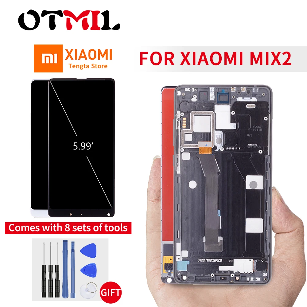 5.99" Original For Xiaomi MI Mix 2 LCD Display Touch Screen with Frame For Xiaomi Mix 2 Display For MI MIX2 LCD Replacement
5.99" Original For Xiaomi MI Mix 2 LCD Display Touch Screen with Frame For Xiaomi Mix 2 Display For MI MIX2 LCD Replacement