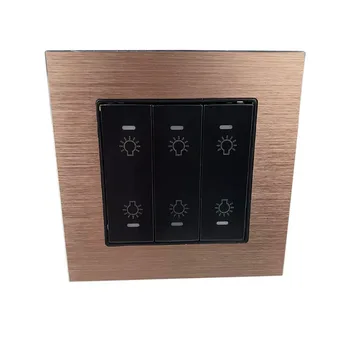 Kincony 6Gang Self Reset Push Wall Switch LED Brushed 86*86 Module For KC868 Smart Home Kit Automation Controller System Homekit
Kincony 6Gang Self Reset Push Wall Switch LED Brushed 86*86 Module For KC868 Smart Home Kit Automation Controller System Homekit