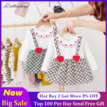 2020 Baby Girls Dresses Summer Fake Two Clothes Baby Long-sleeve Birthday Party Newborn Princess Love Dress Party Clothes 0-3y
2020 Baby Girls Dresses Summer Fake Two Clothes Baby Long-sleeve Birthday Party Newborn Princess Love Dress Party Clothes 0-3y