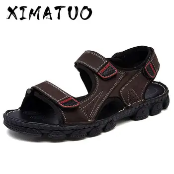 New 100% Genuine Leather Men Sandals High Quality Summer Men Beach Sandals Fashion Light Slippers Breathable Men shoes Size 46
New 100% Genuine Leather Men Sandals High Quality Summer Men Beach Sandals Fashion Light Slippers Breathable Men shoes Size 46