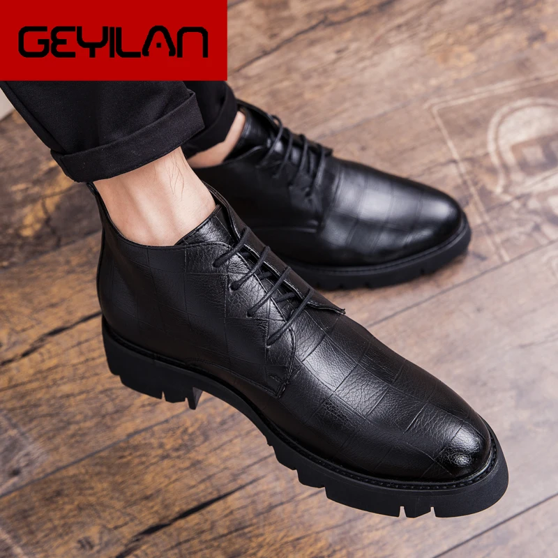 Waterproof Winter ankle Boots Men Vintage genuine Leather lace up fashion Motorcycle Male High Cut Male Casual Ankle Boots s5
Waterproof Winter ankle Boots Men Vintage genuine Leather lace up fashion Motorcycle Male High Cut Male Casual Ankle Boots s5