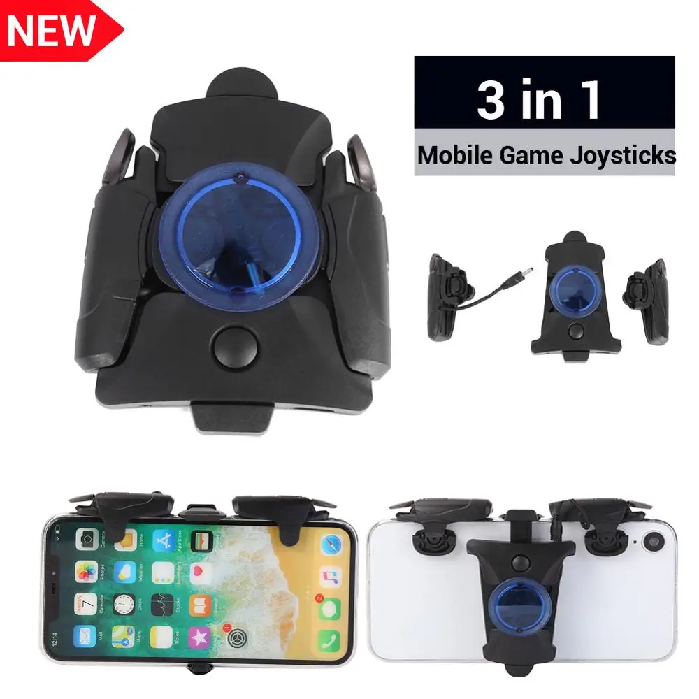 2019 New 3 in 1 Mobile Game Joystick Creative Gaming Fire Button Aim Key Trigger L1R1 Shooter Phone Gamepad Controller for PUBG
2019 New 3 in 1 Mobile Game Joystick Creative Gaming Fire Button Aim Key Trigger L1R1 Shooter Phone Gamepad Controller for PUBG