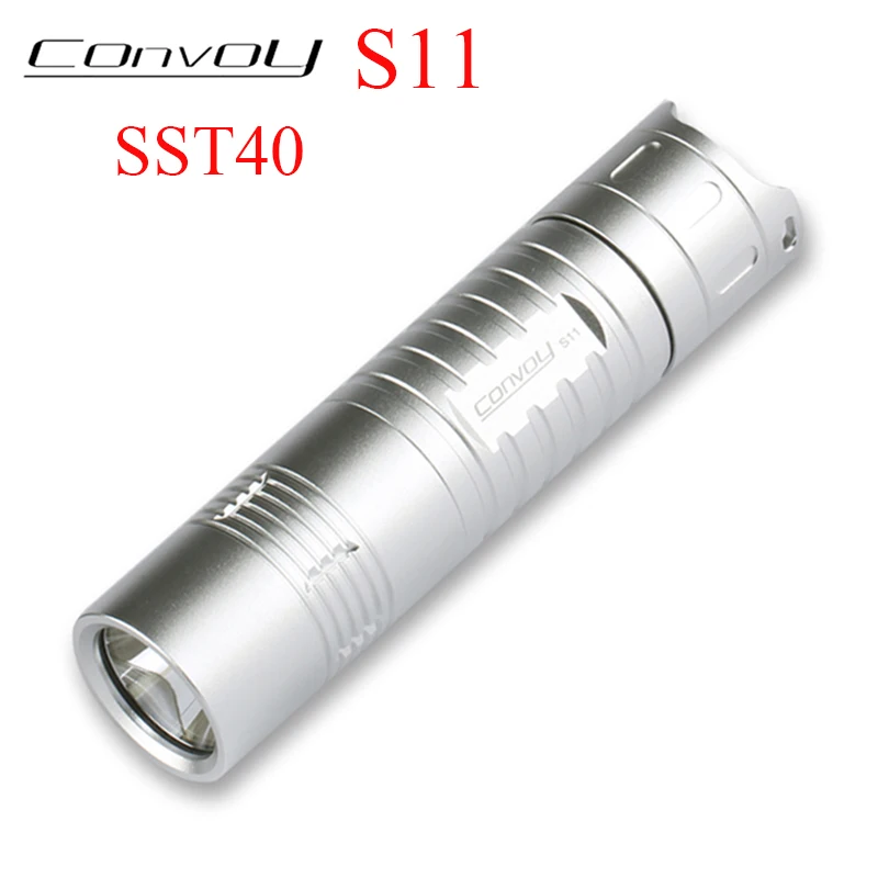 Led Flashlight Convoy S11 SST40 Linterna LED 2300lm Torch 18650 26650 Lanterna Work Light Silver Tactical Flash Light Camping
Led Flashlight Convoy S11 SST40 Linterna LED 2300lm Torch 18650 26650 Lanterna Work Light Silver Tactical Flash Light Camping
