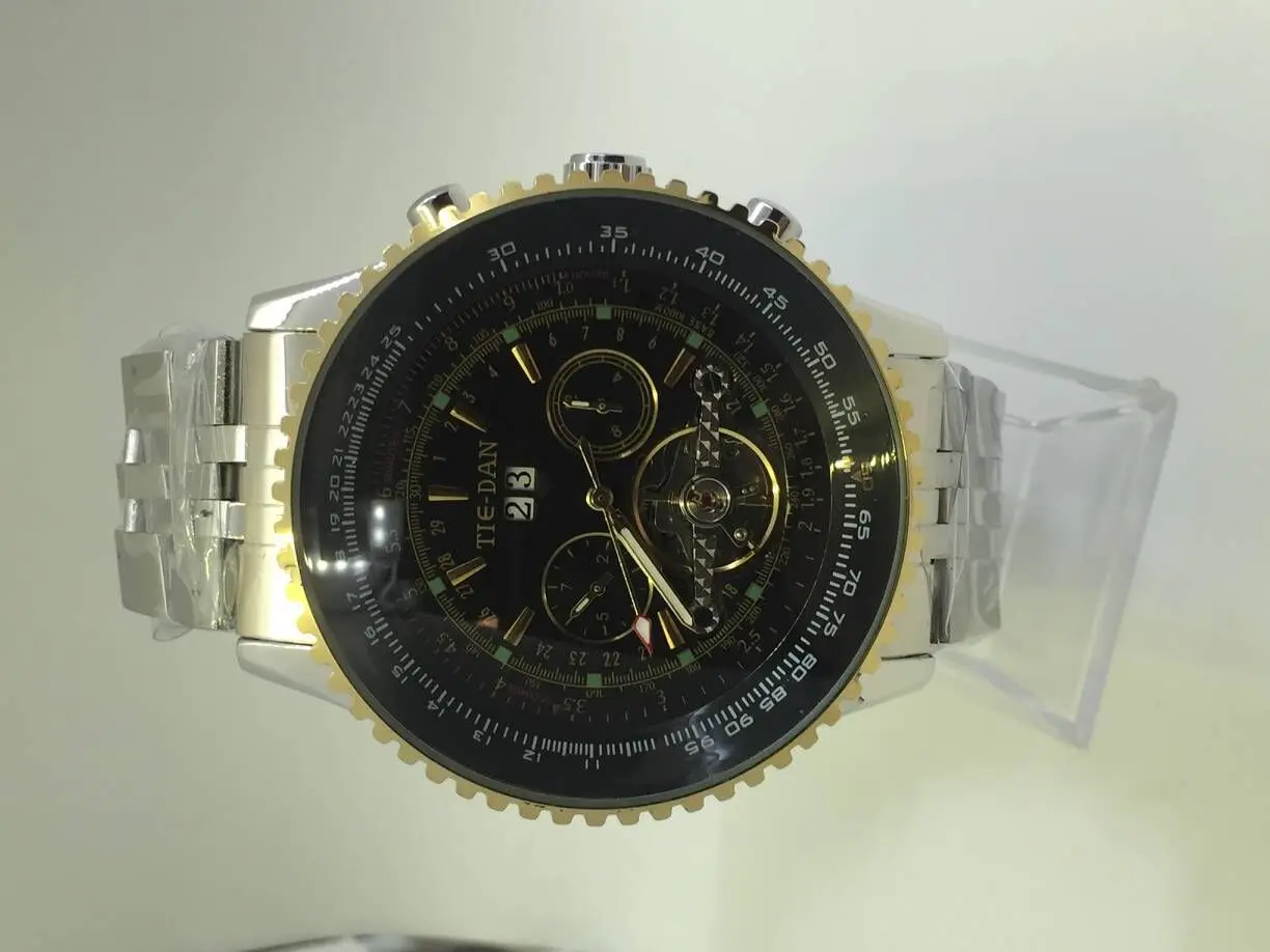 Tie-Dan with Month Calendar Week Rome Measuring Hollow out Fully Automatic Machinery Leather Strap Watch
Tie-Dan with Month Calendar Week Rome Measuring Hollow out Fully Automatic Machinery Leather Strap Watch