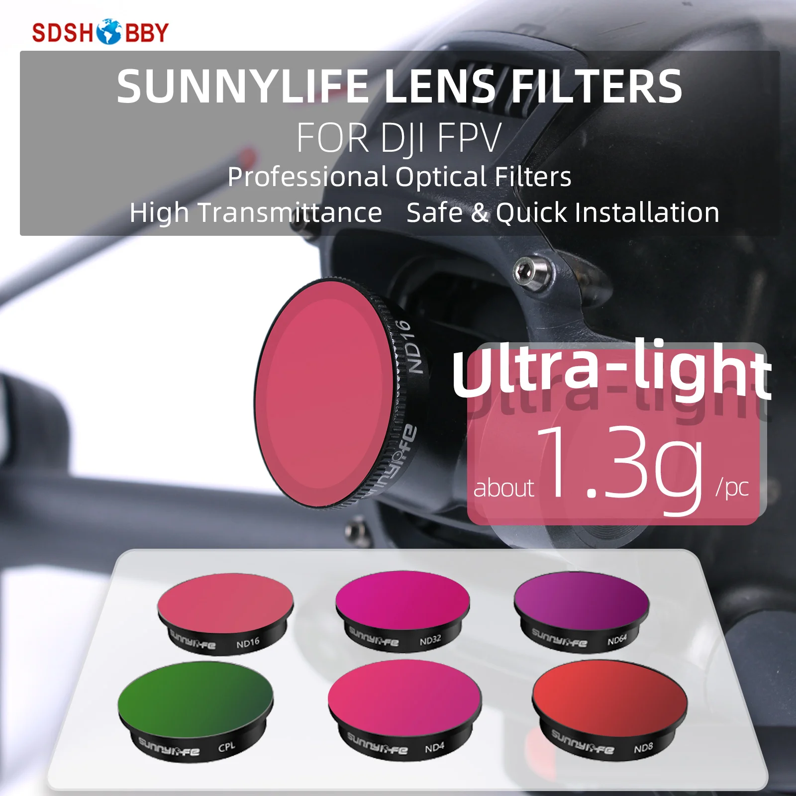 Фильтр объектива Sunnylife CPL фильтры ND4 ND8 ND16 ND32 ND64 аксессуары для DJI FPV
Фильтр объектива Sunnylife CPL фильтры ND4 ND8 ND16 ND32 ND64 аксессуары для DJI FPV