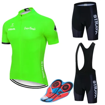 2020 STRAVA Short Sleeve maillot Cycling Clothing Breathable Bike Riding Ropa Ciclismo Bicycle Jersey set Fluorescent green
2020 STRAVA Short Sleeve maillot Cycling Clothing Breathable Bike Riding Ropa Ciclismo Bicycle Jersey set Fluorescent green