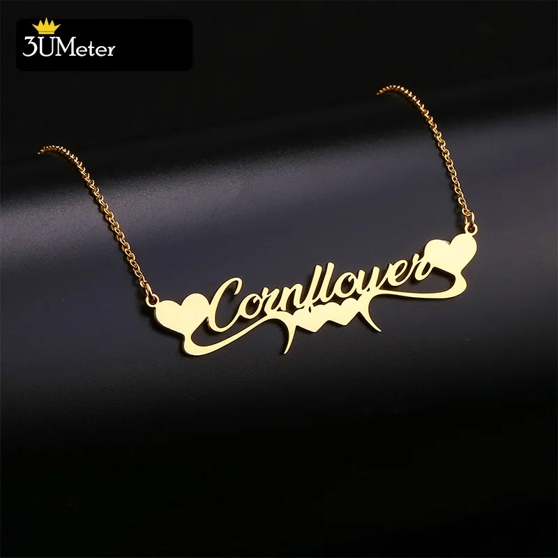 3UMeter Fashion Custom Name Necklace Customized Personalized Necklaces With Four Filled Hearts For Women Handmade Jewelry Gifts
3UMeter Fashion Custom Name Necklace Customized Personalized Necklaces With Four Filled Hearts For Women Handmade Jewelry Gifts
