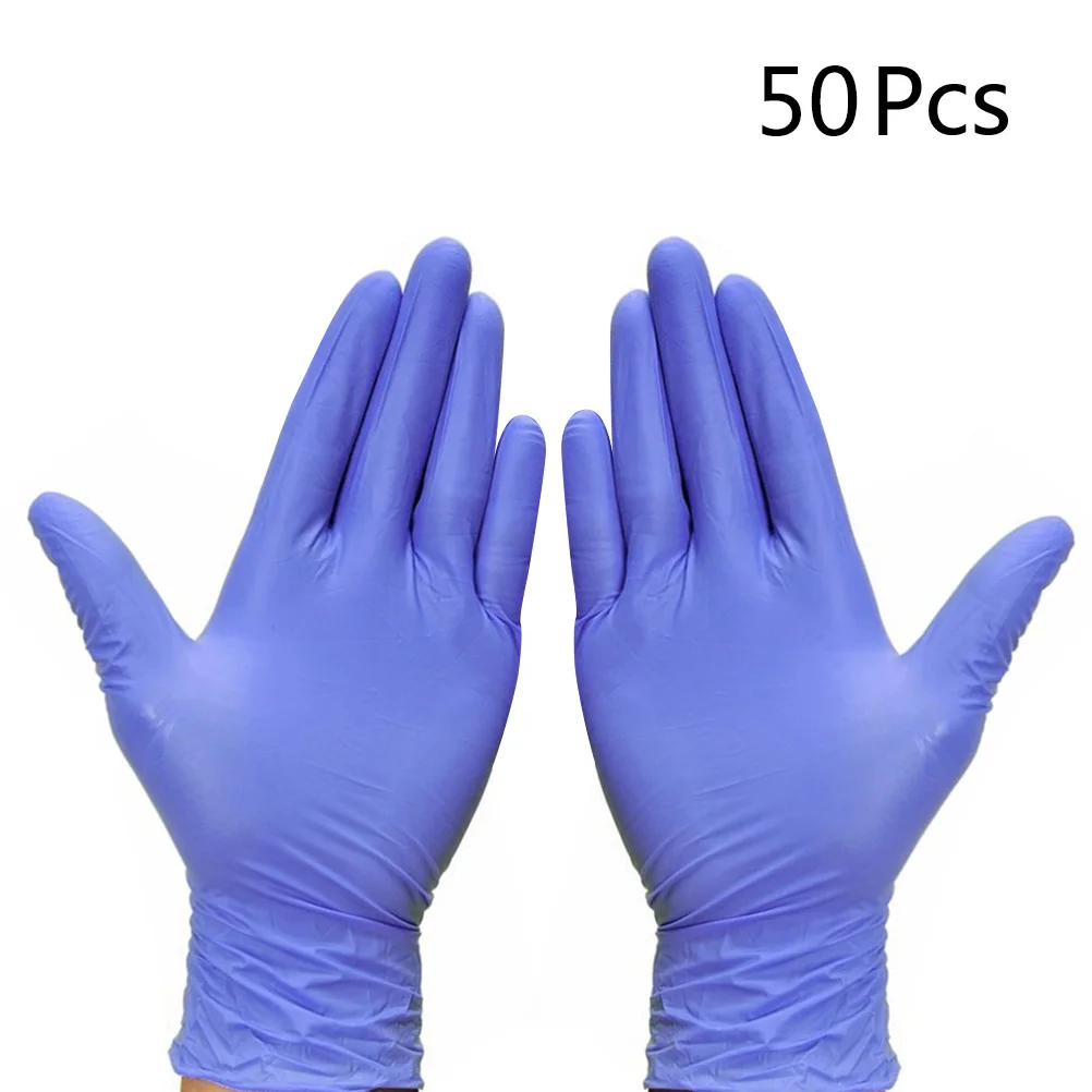 50pcs Disposable Nitrile Gloves Oil Proof Waterproof Multipurpose Cleaning Washing Gloves
50pcs Disposable Nitrile Gloves Oil Proof Waterproof Multipurpose Cleaning Washing Gloves