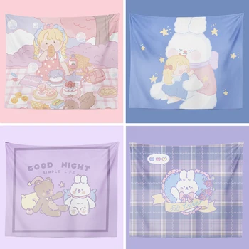 Cute Animal Colorful Tapestry Kids Art Print College Dorm Aesthetic Tapestry Korea Gril Decoracao Quarto Home Decor DE50GT
Cute Animal Colorful Tapestry Kids Art Print College Dorm Aesthetic Tapestry Korea Gril Decoracao Quarto Home Decor DE50GT