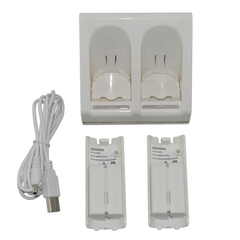 Dual Charging Dock Station With Blue LED light + 2x 2800mAh Rechargeable Battery Pack for Wii Remote Controller
Dual Charging Dock Station With Blue LED light + 2x 2800mAh Rechargeable Battery Pack for Wii Remote Controller
