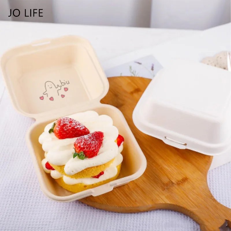 JO LIFE 5pcs Disposable Tableware Hand Painted Pulp Burger Hot Dog Dessert Cake Box EnvironmentalPaper Box
JO LIFE 5pcs Disposable Tableware Hand Painted Pulp Burger Hot Dog Dessert Cake Box EnvironmentalPaper Box