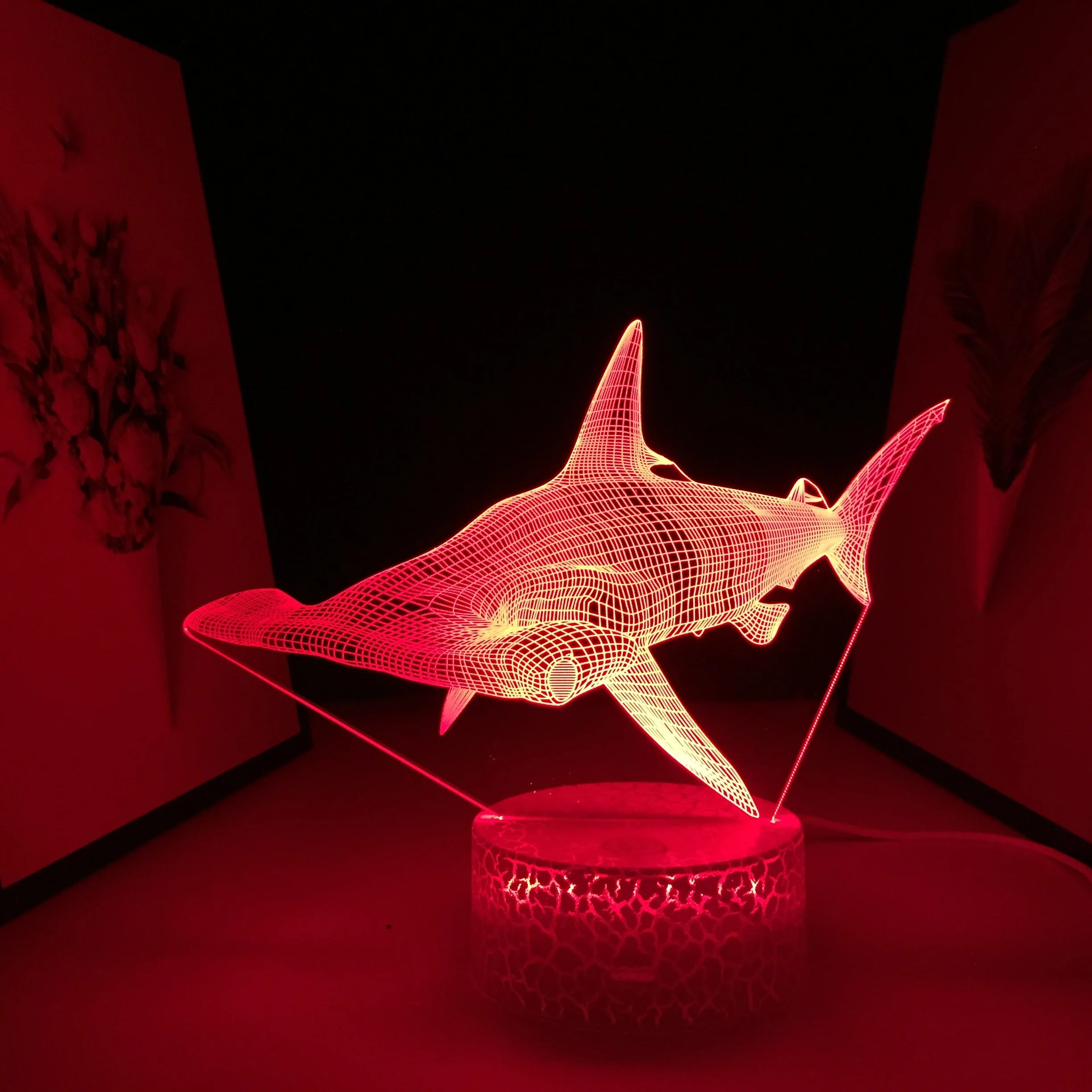 Shark LED Night Light Home Table Decor for Children's Festival Birthday Gifts 7 Color Changes With Remote Control Neon 3D Lamp
Shark LED Night Light Home Table Decor for Children's Festival Birthday Gifts 7 Color Changes With Remote Control Neon 3D Lamp