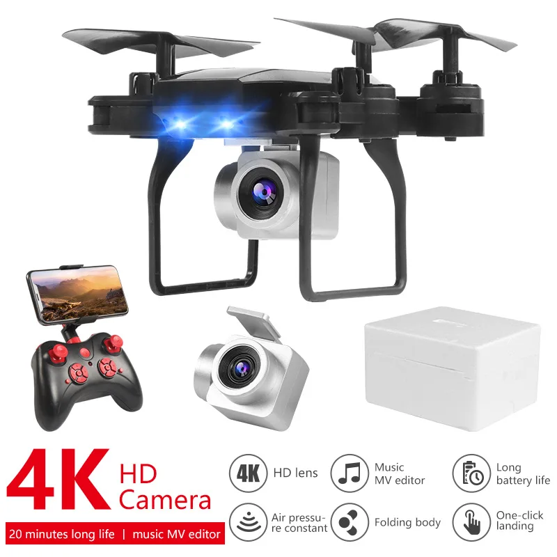 Mini RC Drone 4K HD Camera Professional Dron WIFI Foldable Quadcopter Remote Control RC Helicopters Foldable Drone Toys for Kids
Mini RC Drone 4K HD Camera Professional Dron WIFI Foldable Quadcopter Remote Control RC Helicopters Foldable Drone Toys for Kids
