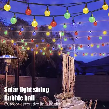 Solar Fairy String Light Crystal Ball String Lights Bubble Lights Wedding Landscape Lamp Festival Xmas Decor Creative Durable
Solar Fairy String Light Crystal Ball String Lights Bubble Lights Wedding Landscape Lamp Festival Xmas Decor Creative Durable