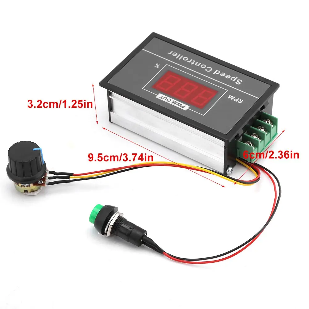12V 24V 36V 48V 30A PWM DC Motor Speed Controller Digital Display LED Motor Controller Speed Regulator PWM Start Stop Switch D30
12V 24V 36V 48V 30A PWM DC Motor Speed Controller Digital Display LED Motor Controller Speed Regulator PWM Start Stop Switch D30