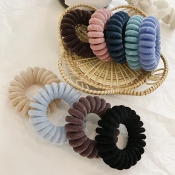 Women Rubber Hair Rope Elastic Hairbands Spiral Shape Hair Ties Headwear Accessories Telephone Wire Line Headband
Women Rubber Hair Rope Elastic Hairbands Spiral Shape Hair Ties Headwear Accessories Telephone Wire Line Headband