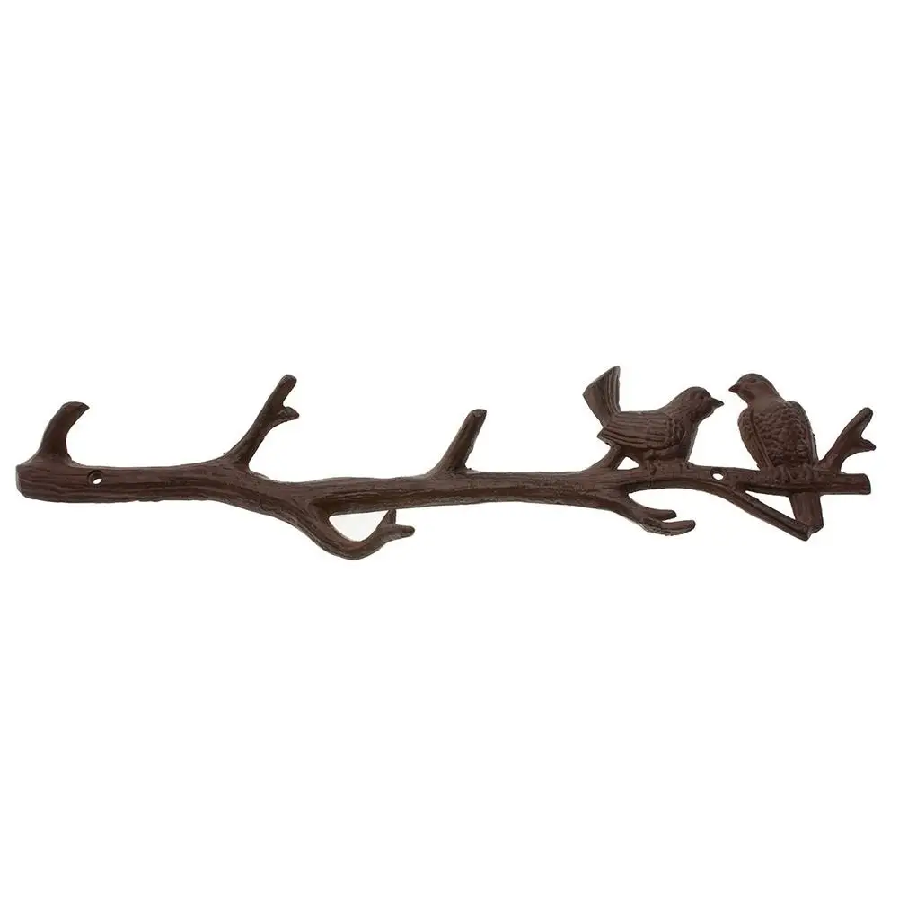 Retro Cast Iron Cute Birds On Branch Hanger With 6 Hooks Decorative Cast Iron Wall Hook Rack For Coats Clothes Towel
Retro Cast Iron Cute Birds On Branch Hanger With 6 Hooks Decorative Cast Iron Wall Hook Rack For Coats Clothes Towel
