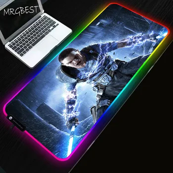 MRGBEST Star Wars Anime Large Game RGB Mouse Pad Non-slip Natural Rubber Computer Game LED USB Mousepad Table Mat Lock Edge L Xl
MRGBEST Star Wars Anime Large Game RGB Mouse Pad Non-slip Natural Rubber Computer Game LED USB Mousepad Table Mat Lock Edge L Xl