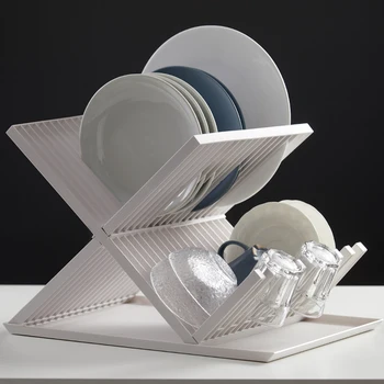 Household Kitchen tableware drain rack countertop creative X-shaped storage artifact cup dishes shelf YHJ030206
Household Kitchen tableware drain rack countertop creative X-shaped storage artifact cup dishes shelf YHJ030206
