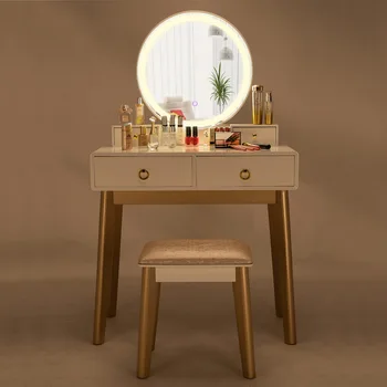Dresser Table Mirror With Chair Set Vanity Table Makeup Stool Wooden 2 Drawers Modern Tocador Mesa Assembly Bedroom US HWC
Dresser Table Mirror With Chair Set Vanity Table Makeup Stool Wooden 2 Drawers Modern Tocador Mesa Assembly Bedroom US HWC