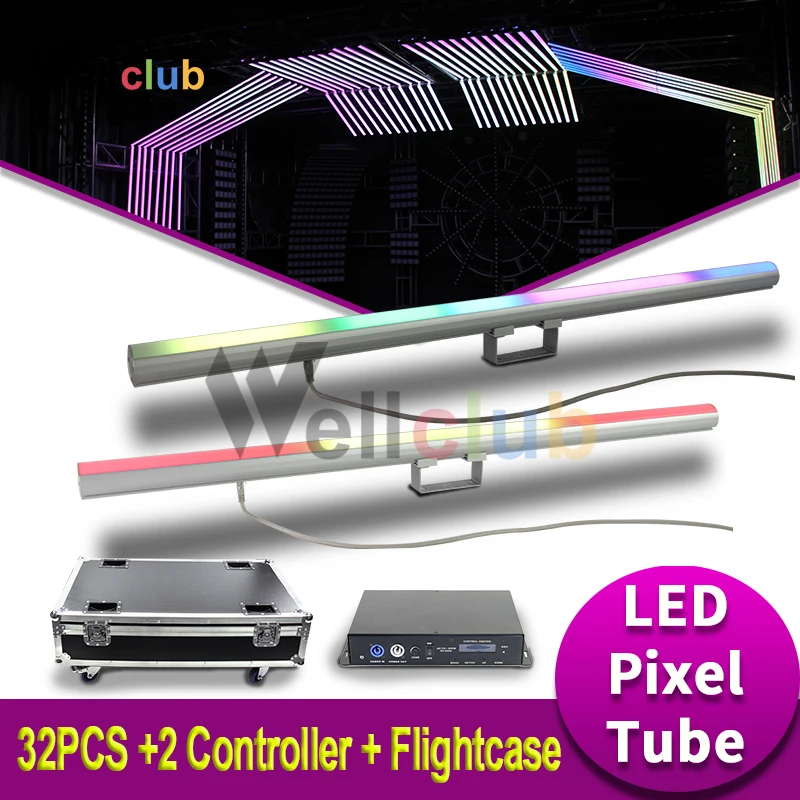 32pcs with 2pcs Controller And Case RGB LED Pixel tube Wall Washer Dmx Bar Light individual control Stage light Dj Bar Light
32pcs with 2pcs Controller And Case RGB LED Pixel tube Wall Washer Dmx Bar Light individual control Stage light Dj Bar Light