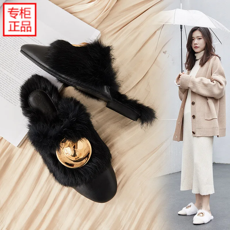 2019 Spring New Style Korean-style Fluffy Shoes Women's Winter Outer Wear Slipper Versatile Flat Loafers Rabbit Fur Super Fire S 
2019 Spring New Style Korean-style Fluffy Shoes Women's Winter Outer Wear Slipper Versatile Flat Loafers Rabbit Fur Super Fire S