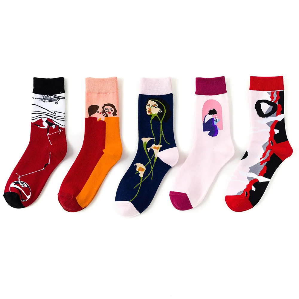 Women Socks Usa European Style Sexy Women Flower Beauty Lipstick Painting Street Fashion Skateboard Harajuku Long Socks
Women Socks Usa European Style Sexy Women Flower Beauty Lipstick Painting Street Fashion Skateboard Harajuku Long Socks