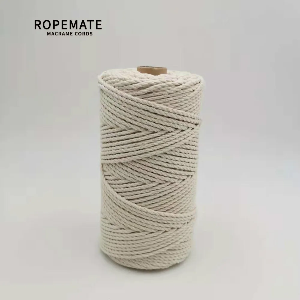 ROPEMATE BASIC COTTON CORD macrame handmade DIY rope 3MM 120 Meters - 3 STRAND - NATURAL COLOR
ROPEMATE BASIC COTTON CORD macrame handmade DIY rope 3MM 120 Meters - 3 STRAND - NATURAL COLOR