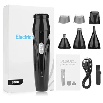 5 in 1 Nose Hair Beard Eyebrow Rechargeable Electric Multifunction Trimmer Razor Electric Nose For Travel Use Shaver Hair Cliper
5 in 1 Nose Hair Beard Eyebrow Rechargeable Electric Multifunction Trimmer Razor Electric Nose For Travel Use Shaver Hair Cliper