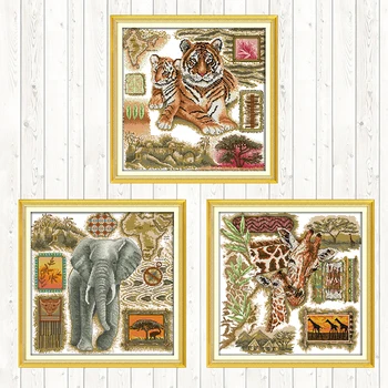 African Tiger Embroidery Handmade Needlework Package DMC Floss Kits Cross Stitch Kits Wall Home Decor 11CT 14CT Cross Stitch Set
African Tiger Embroidery Handmade Needlework Package DMC Floss Kits Cross Stitch Kits Wall Home Decor 11CT 14CT Cross Stitch Set