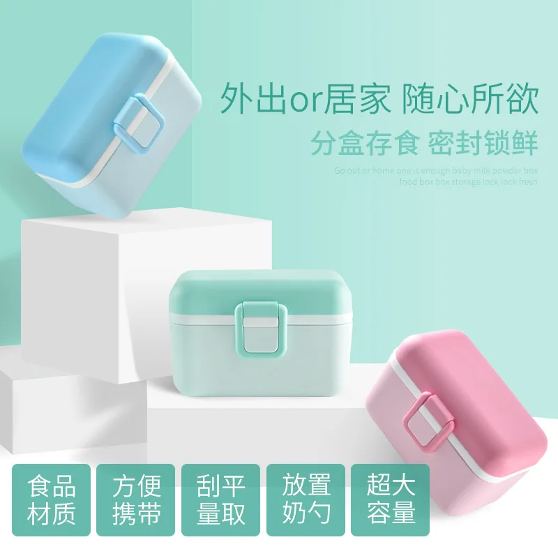 Milk Box Infant Nursing-Milk Powder Carrying Case Large Capacity Storage Box Nursing Tank Separately Packed Case Baby Milk Conta
Milk Box Infant Nursing-Milk Powder Carrying Case Large Capacity Storage Box Nursing Tank Separately Packed Case Baby Milk Conta