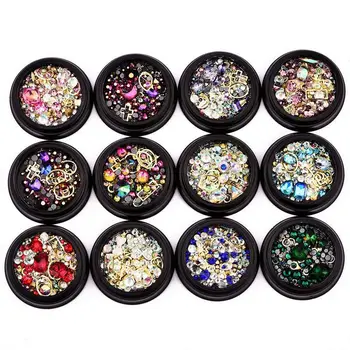 12 Pack Color mixing Nail Art Decor Accessories Decorations Rhinestones Diamonds Crystals Metal Studs Beads Gems for DIY Decor 
12 Pack Color mixing Nail Art Decor Accessories Decorations Rhinestones Diamonds Crystals Metal Studs Beads Gems for DIY Decor