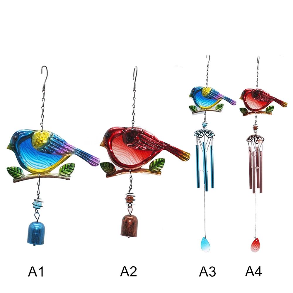 Generic Handmade Hummingbird Owl Wind Chimes Yard Garden Beauty Pea